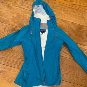 Patagonia Blue Rain coat